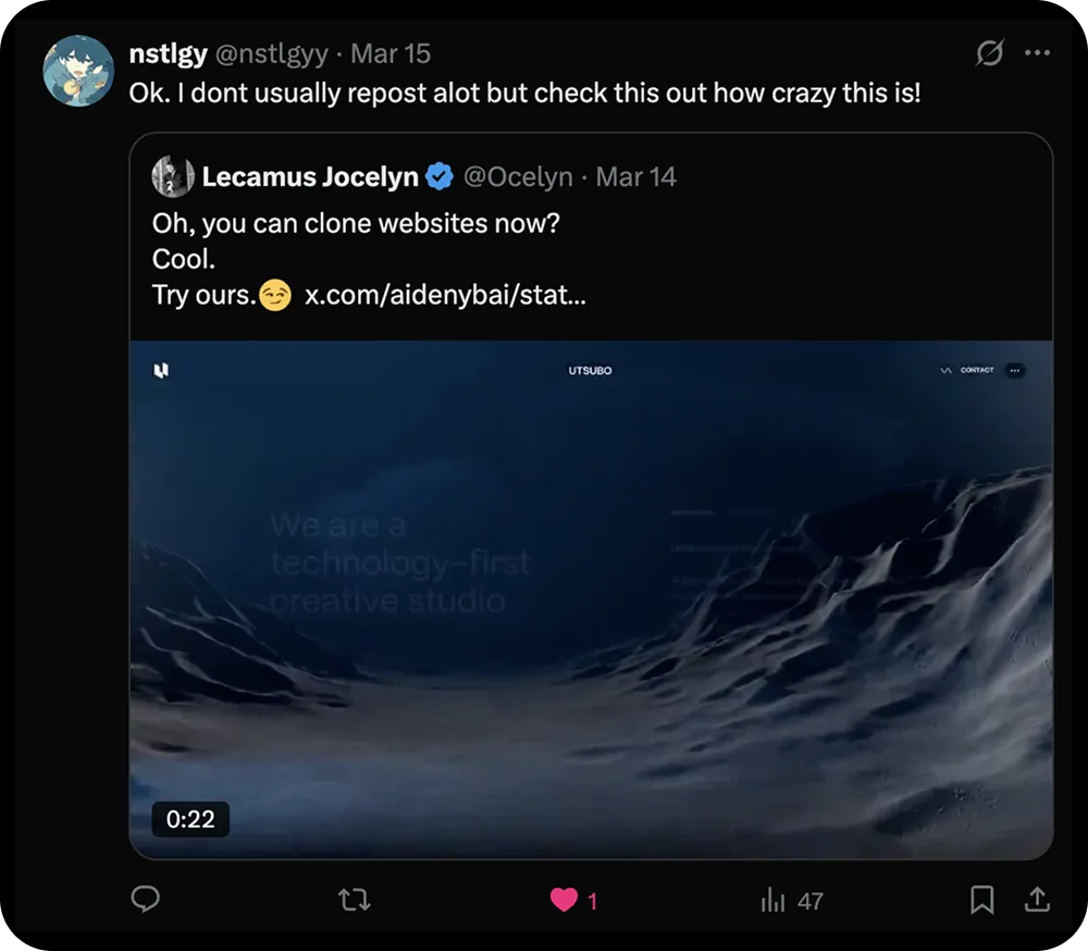 X投稿: これ見て。どれだけクレイジーか。