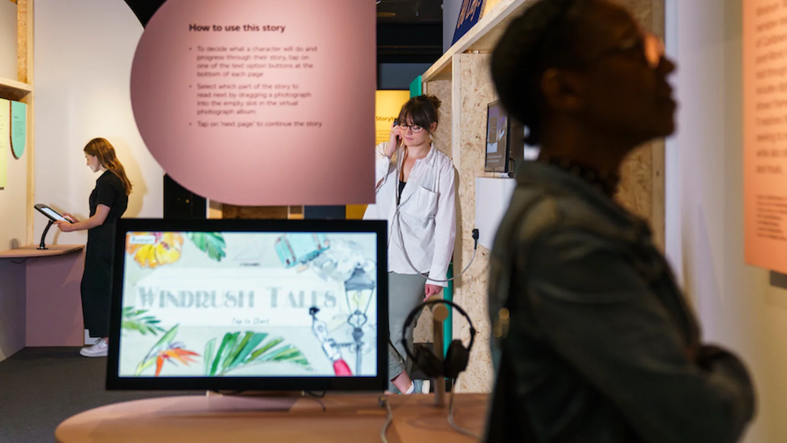 British Library Digital Storytelling exhibition with interactive born-digital works