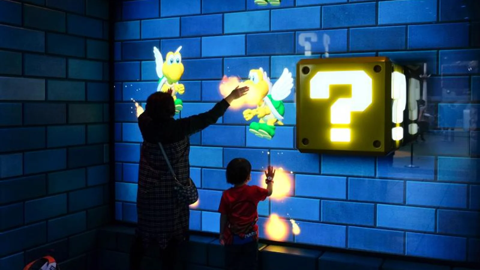 Super Nintendo World at Universal Studios Japan Osaka with interactive Power-Up Band elements and Mario-themed environment